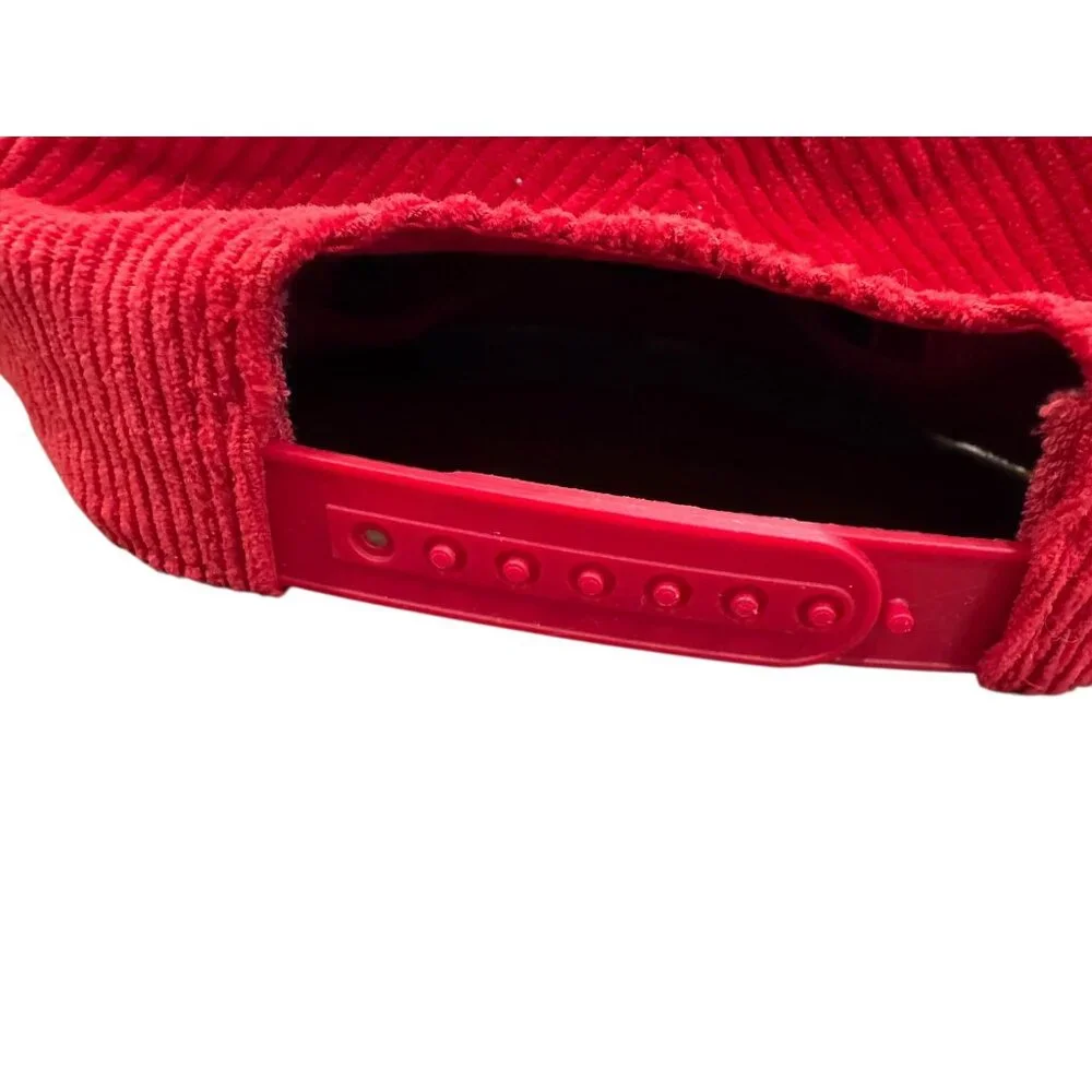 Aviator Nation vintage lightning bolt corduroy SnapBack-red hat‎
